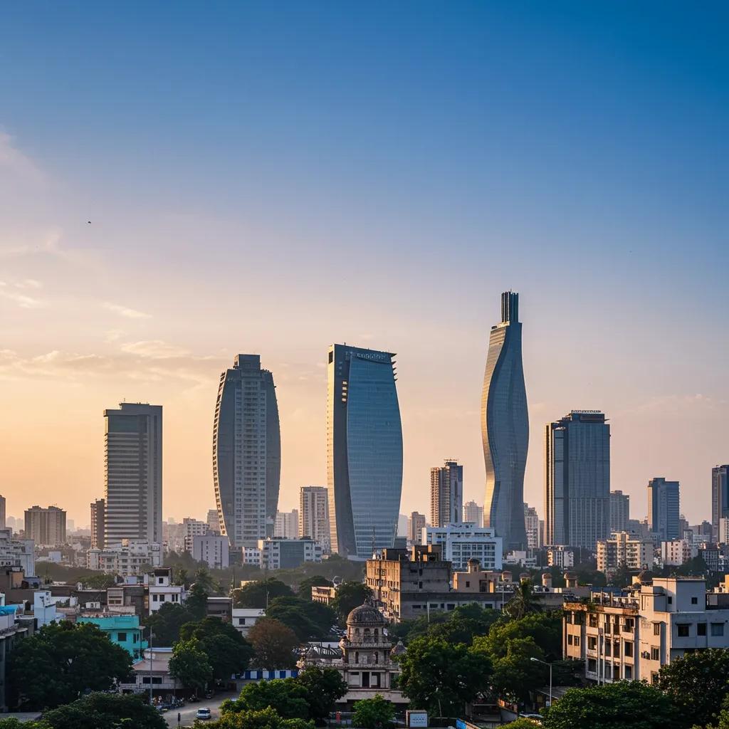 Hyderabad skyline showcasing modern and traditional architecture, representing real estate investment opportunities